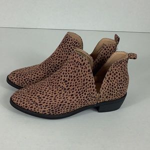 Violet & red poppy open toe wedge Clearance